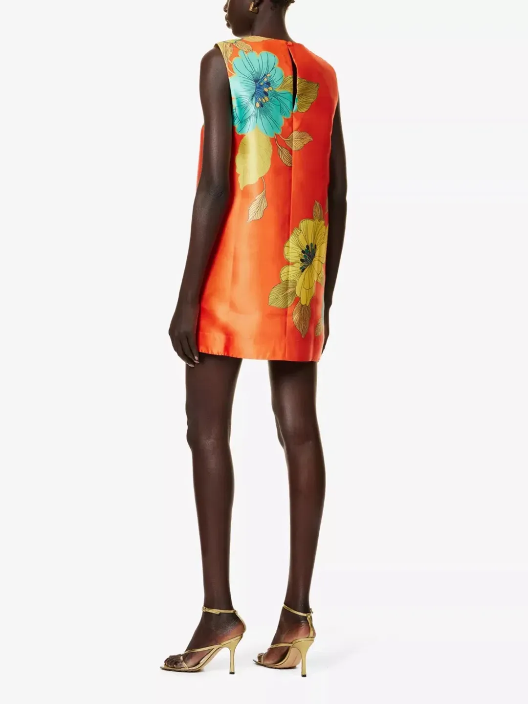  Alemais Piato Mini Dress Marigold Orange Size 10 for rent on The Volte - main image