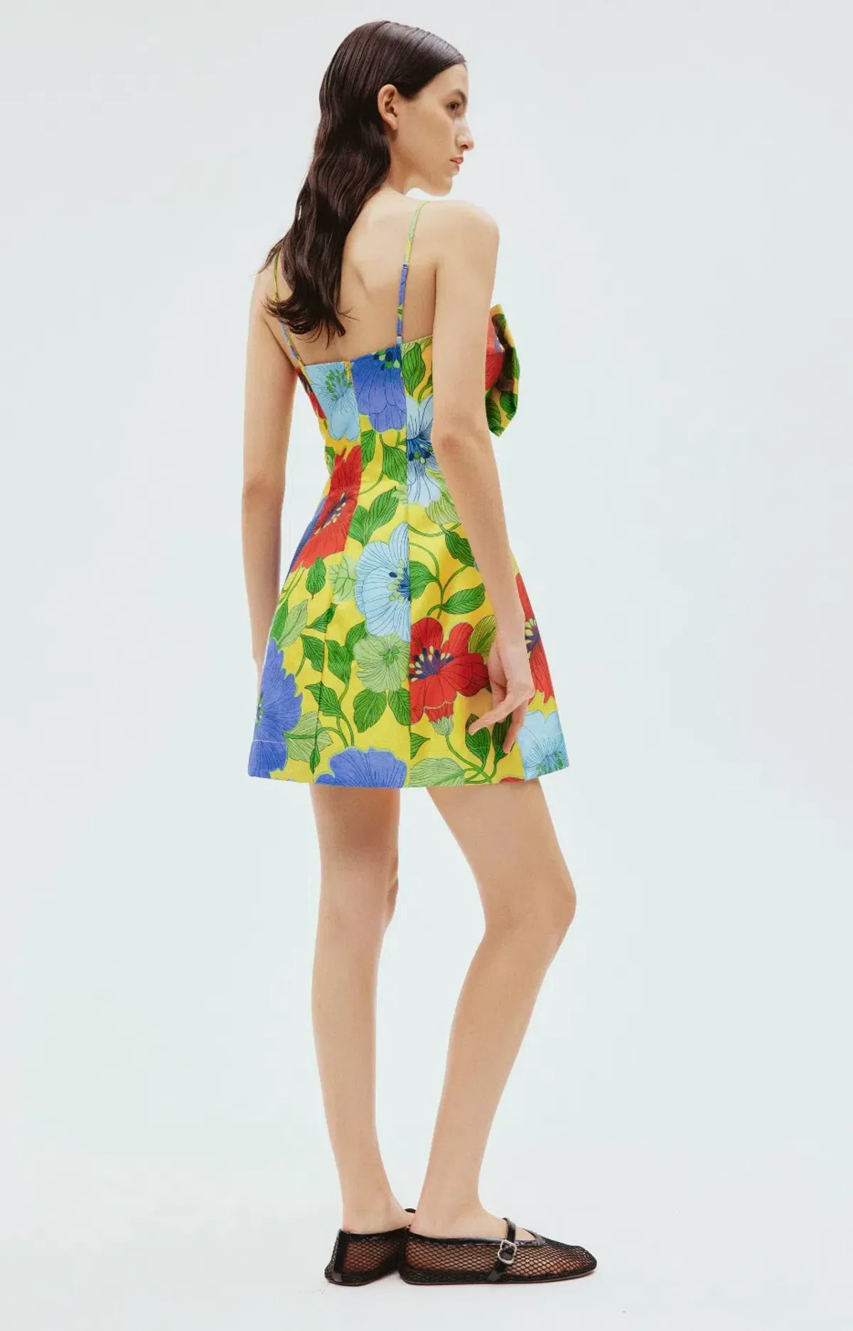 Alemais Verna Bow Mini Dress Floral Size 12 - Image 3