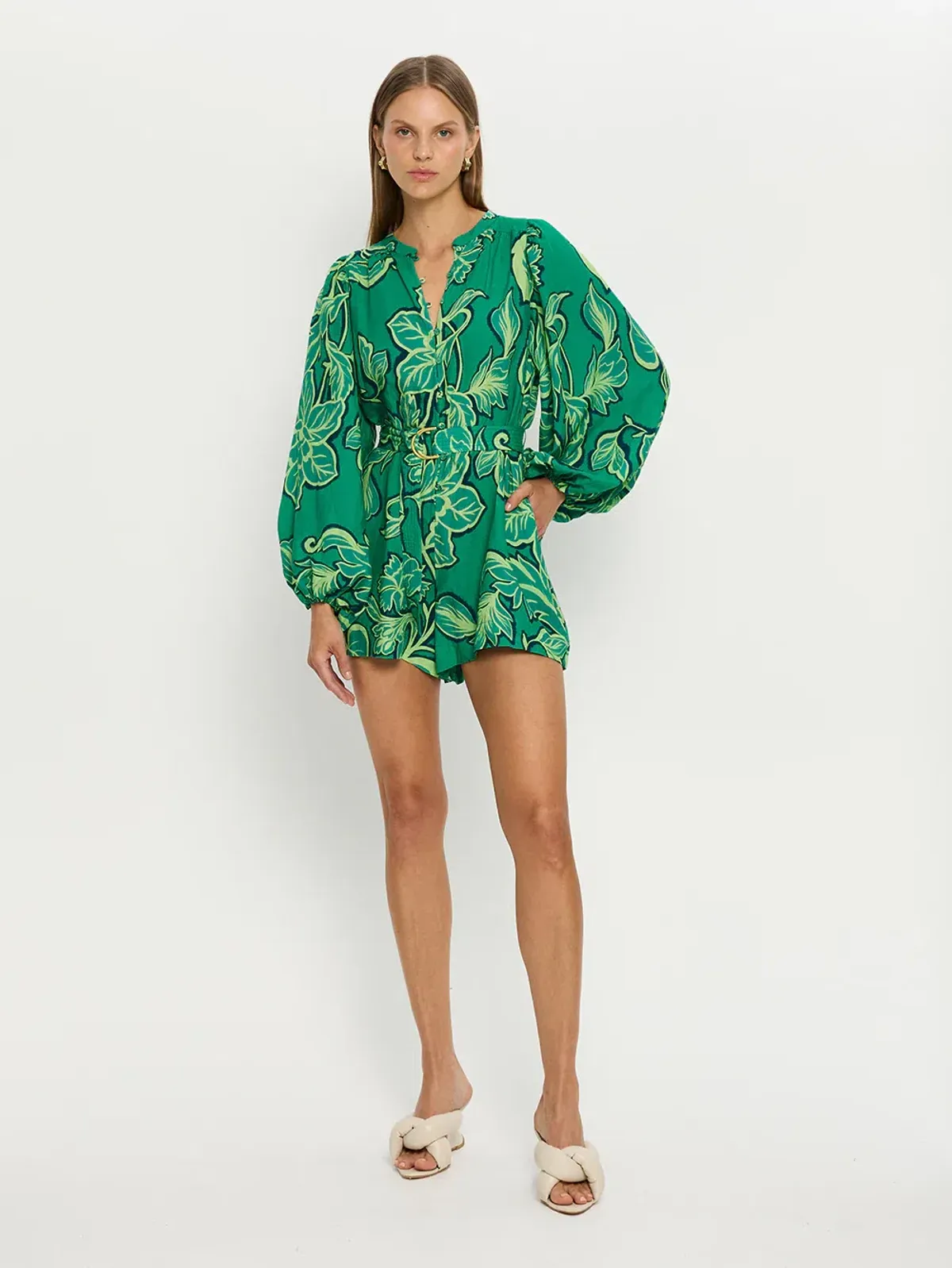 Kivari Fiora Playsuit Green Size 8 - Image 1