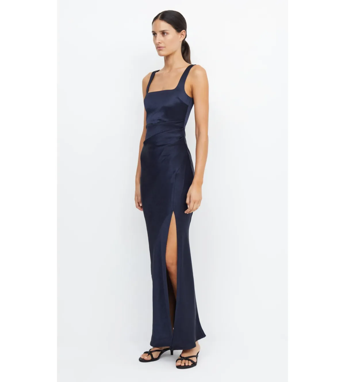 Bec & Bridge Dress The Dreamer Square Neck Dress Ink Size 8 - Image 3