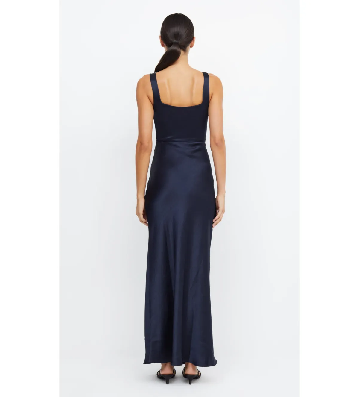 Bec & Bridge Dress The Dreamer Square Neck Dress Ink Size 8 - Image 2