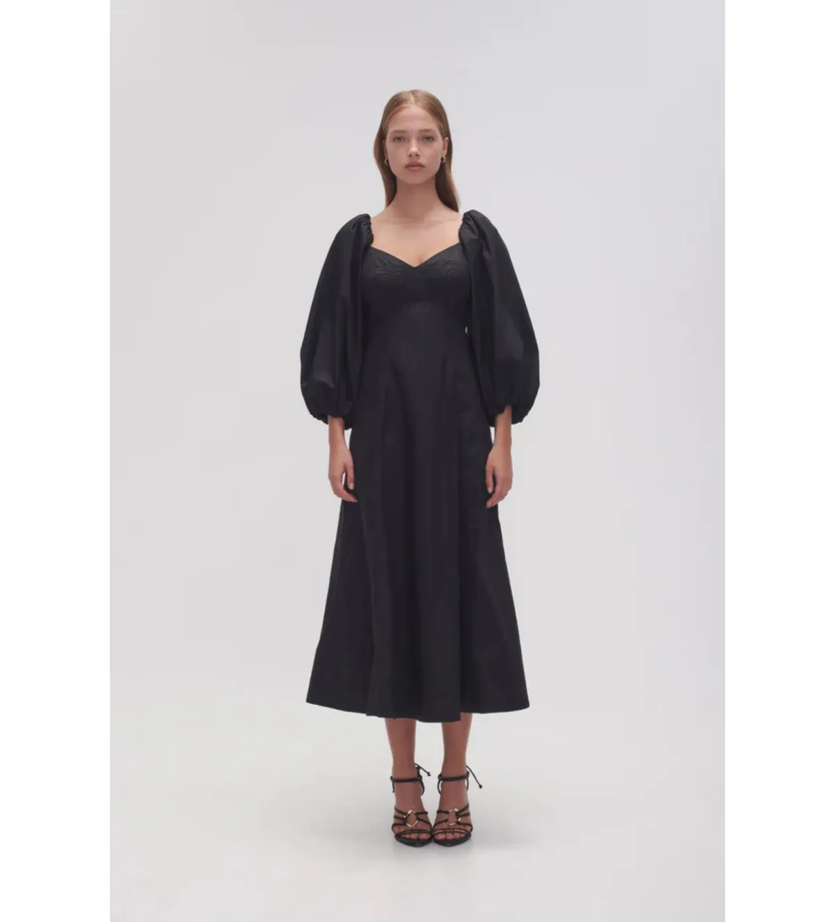 Aje Hester Corsetted Midi Dress Black Size AU 14 - Image 2