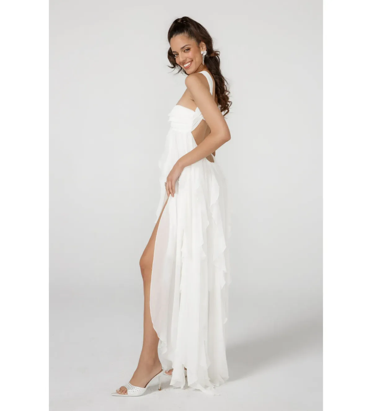 Nana Jacqueline Mariah Dress in White Size AU 8 - Image 2