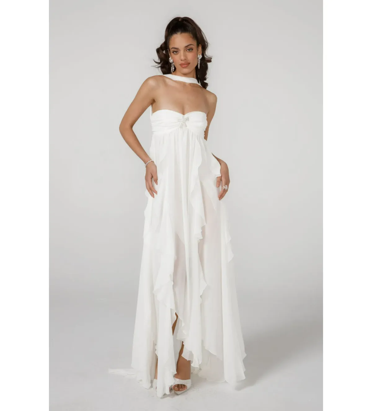 Nana Jacqueline Mariah Dress in White Size AU 8 - Image 1