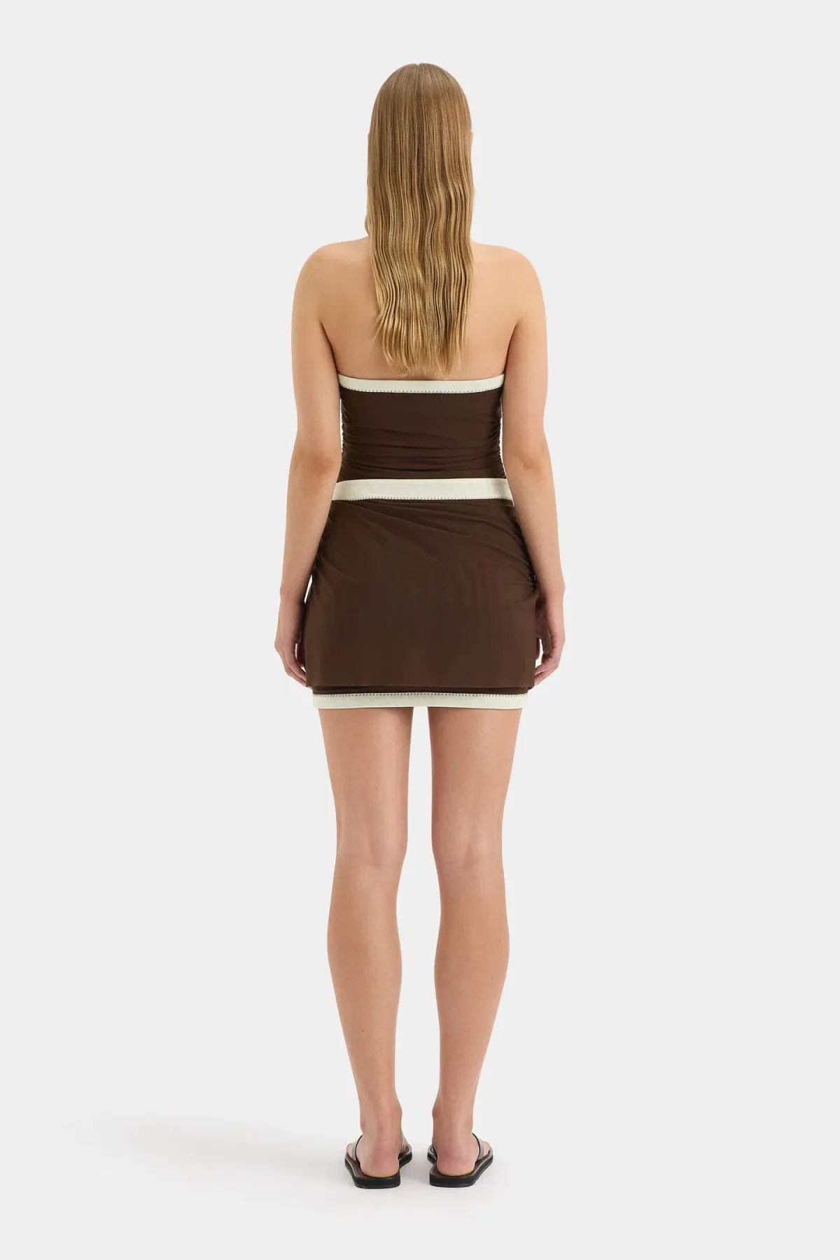 Sir the Label Jacques Mini Dress in Chocolate Size 0 (AU 6) - Image 2
