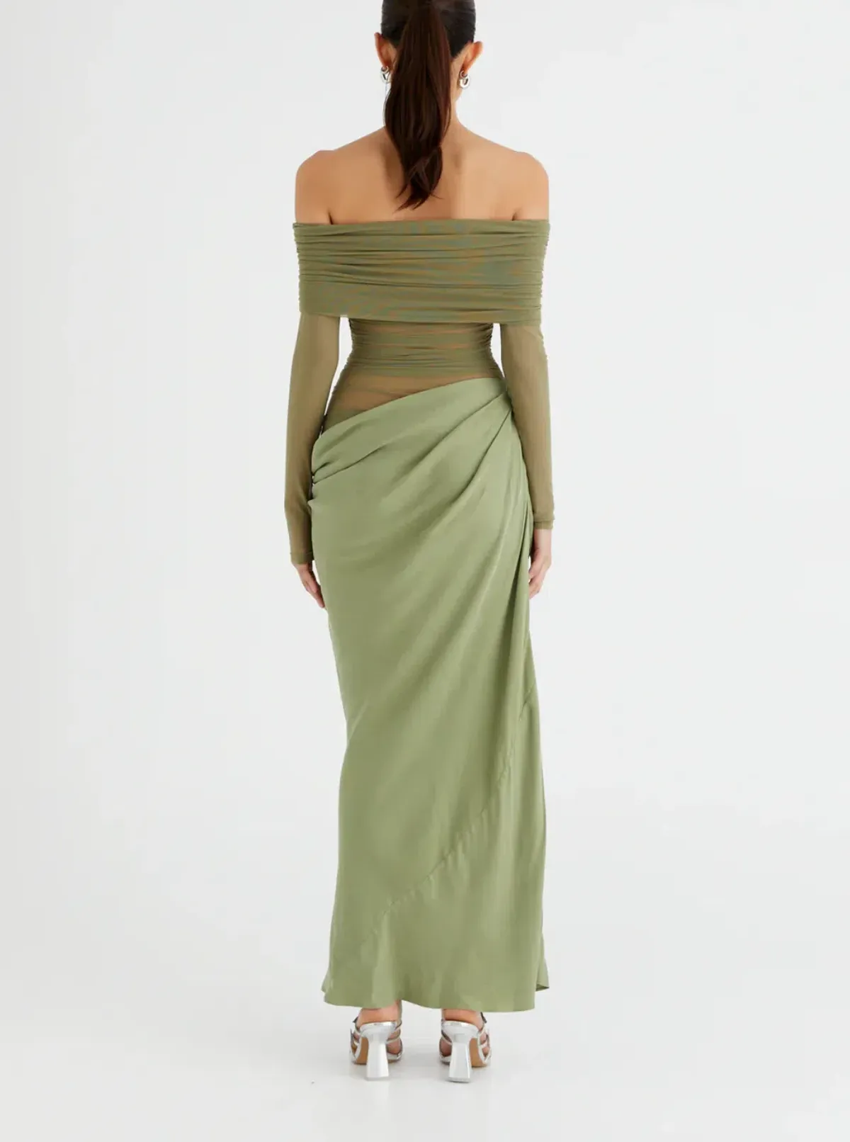 Benni Yasmin Maxi Dress Pistachio Size AU 6 - Image 2