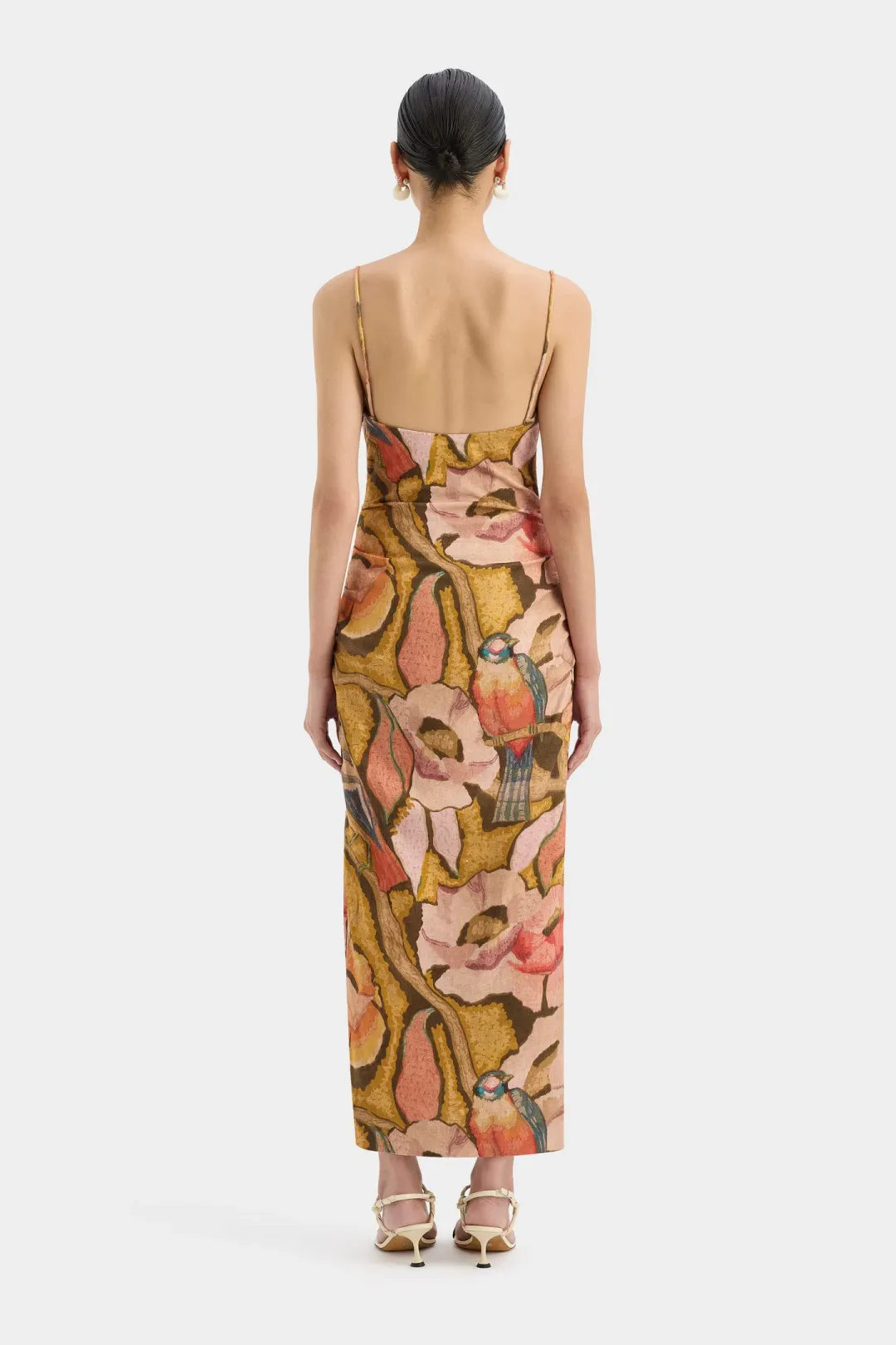 Sir Talulah Column Dress in Sanderling Floral Size 3 (AU 12) for rent on The Volte - main image