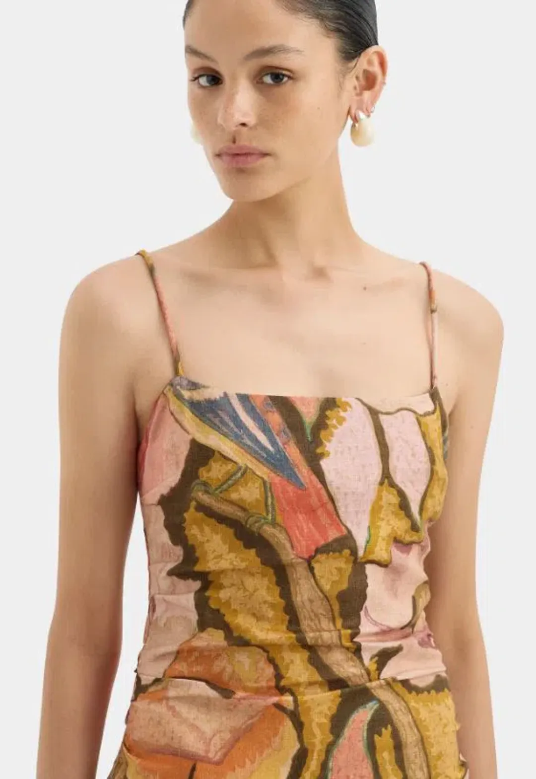 Sir Talulah Column Dress in Sanderling Floral Size 3 (AU 12) for rent on The Volte - main image