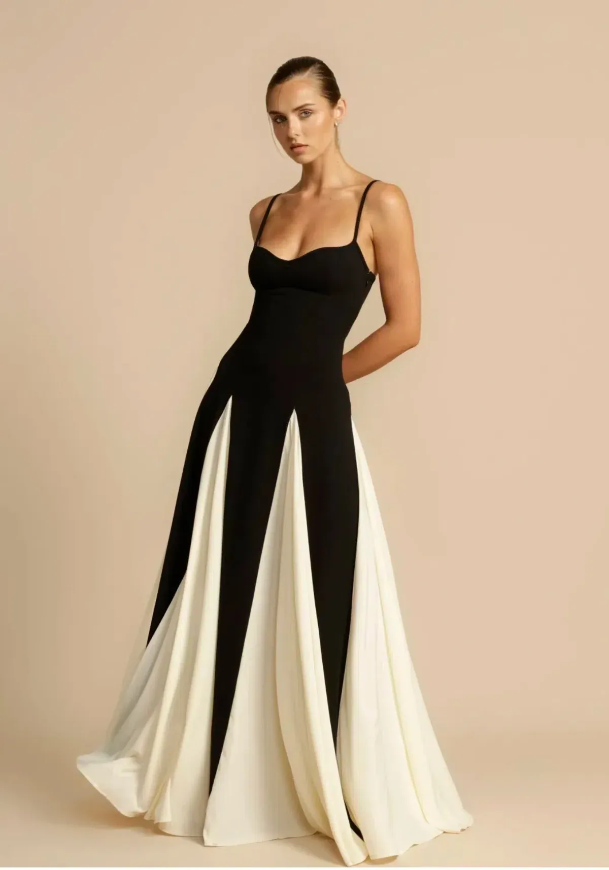 Arcina Ori Paloma Maxi Dress in Black/Cream Size L / AU 12 - Image 2