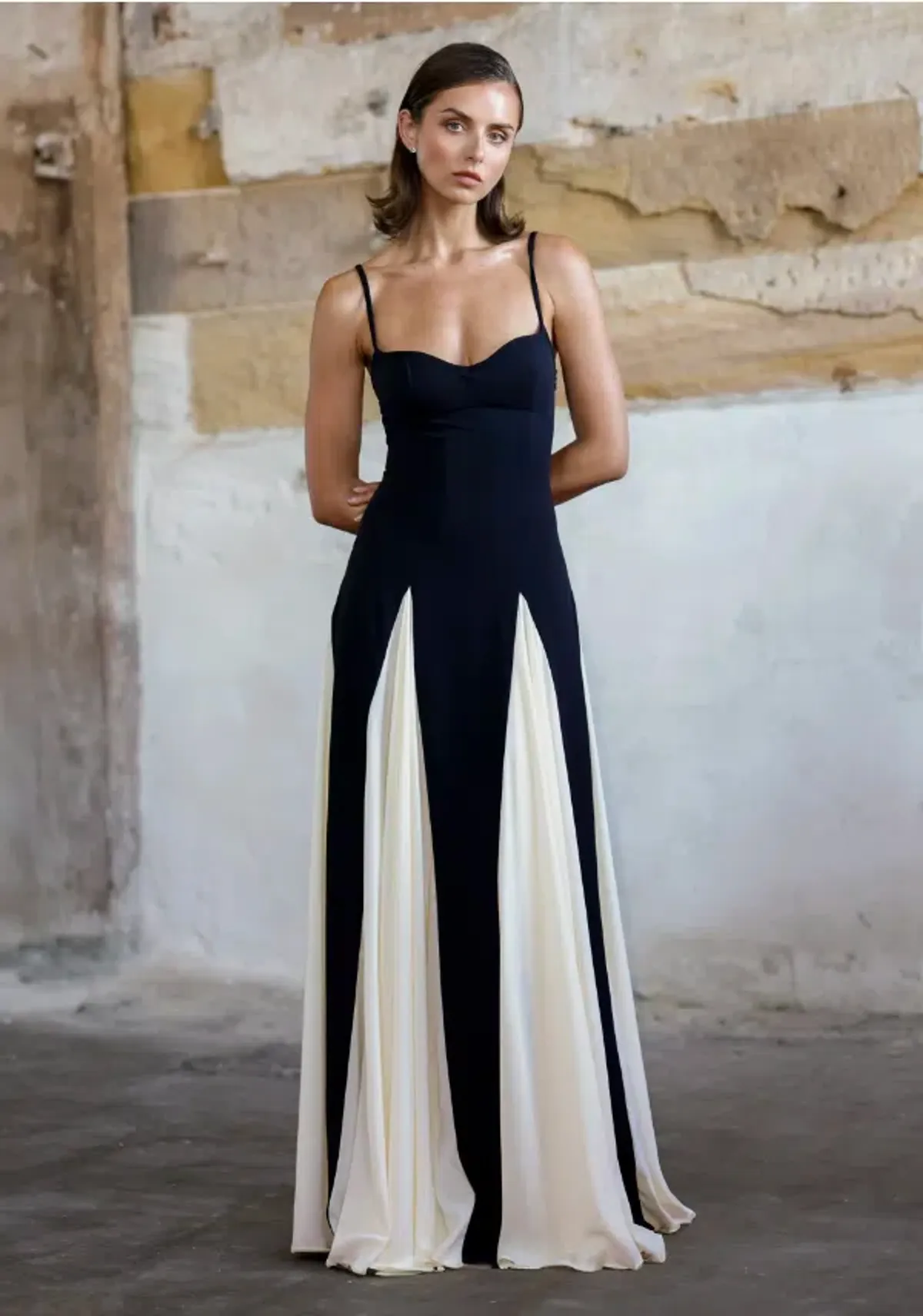 Arcina Ori Paloma Dress Black/White Size 12 - Image 3