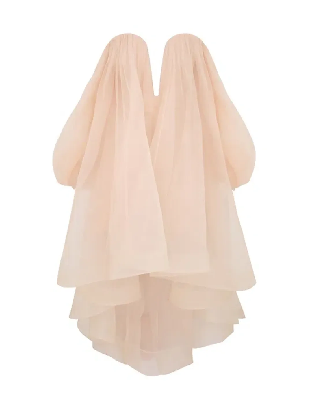 Zimmermann Crush Strapless Mini Dress Peach Size 1/Au 10  for rent on The Volte - main image