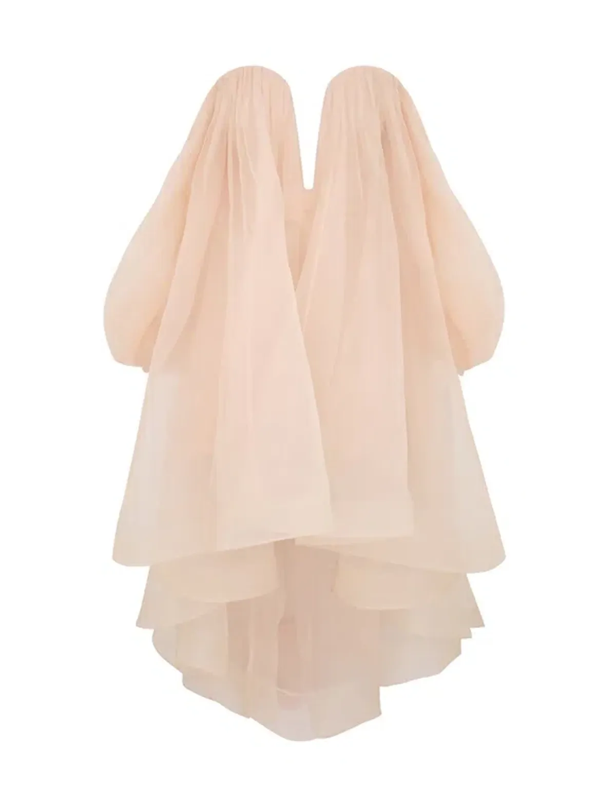 Zimmermann Crush Strapless Mini Dress Peach Size 1/Au 10  - Image 2