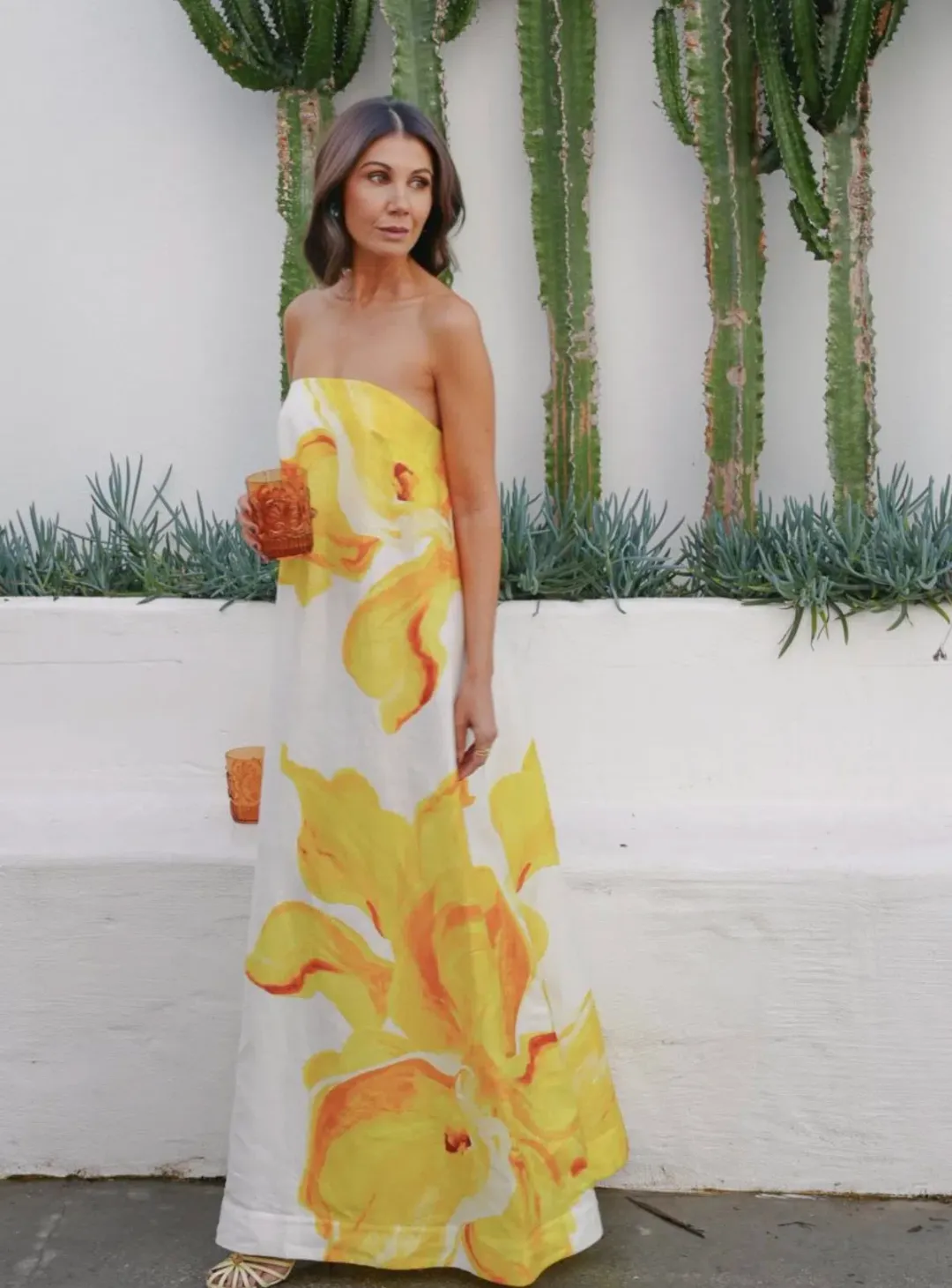 Acler Hopton Dress Ivory Calla Lily Size 12 for rent on The Volte - main image