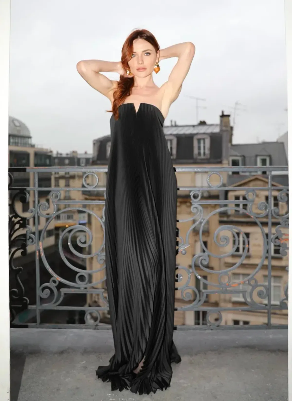 L'Idee Black Tie Gown Black Size 12 - Image 4