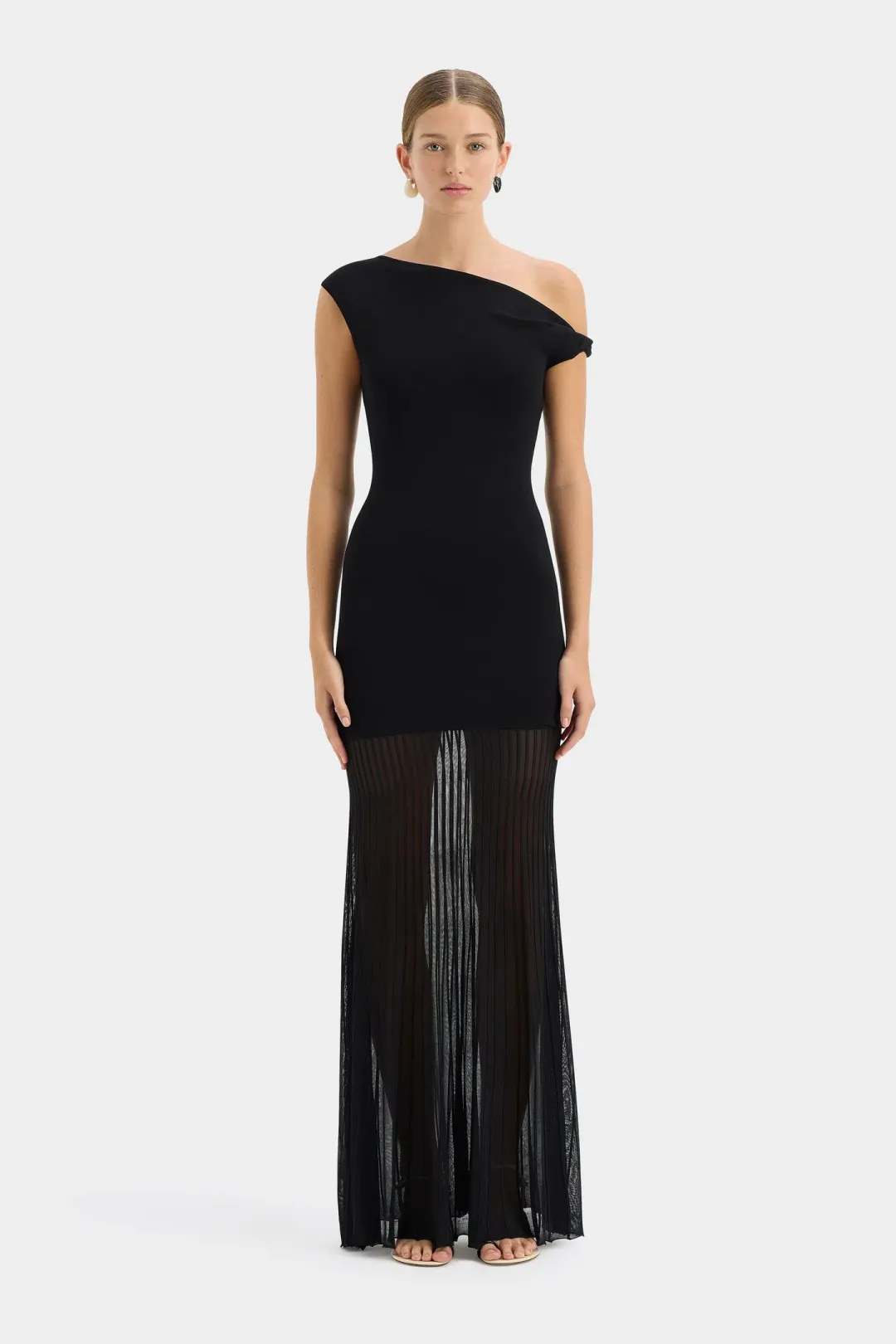 Sir the Label Indigo Twist Dress Black Size 10 for rent on The Volte - main image