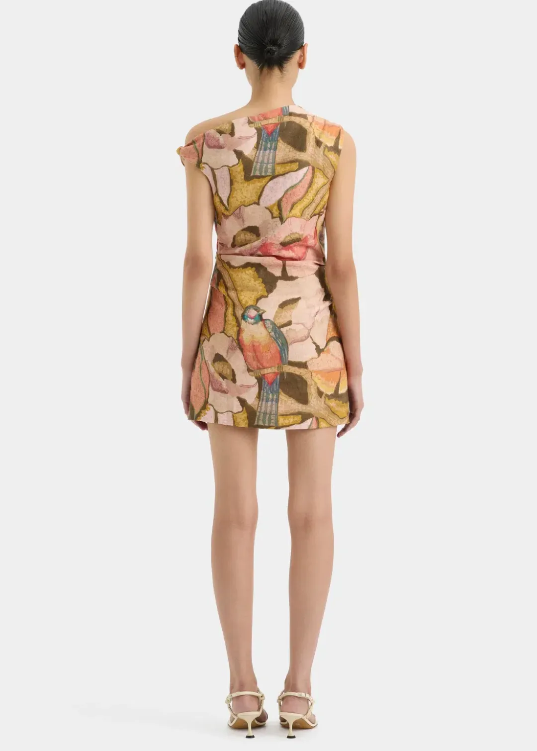 Sir the Label Talulah Knot Mini Dress Sanderling Floral  Size 10 for rent on The Volte - main image