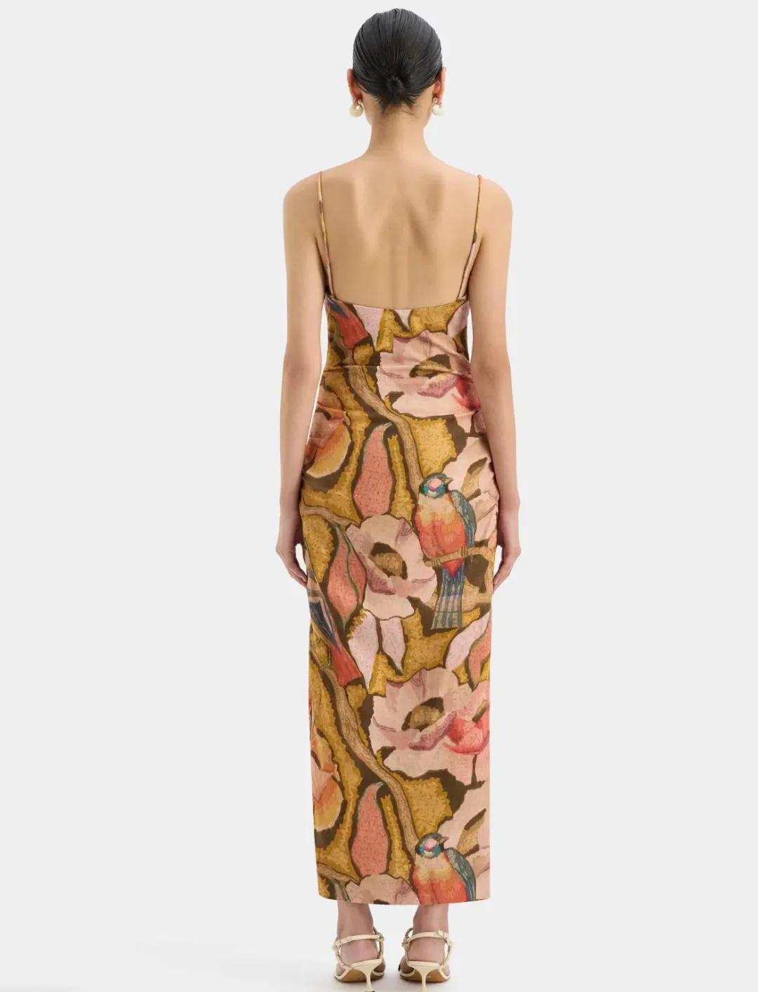 Sir the Label Talulah Column Dress Sanderling Floral Size 10 for rent on The Volte - main image