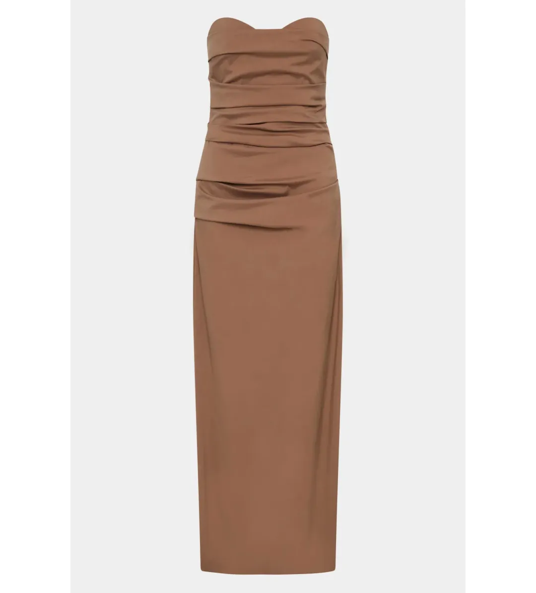 Sir the label Alba Strapless Gown in Mocha Size AU 4 for rent on The Volte - main image