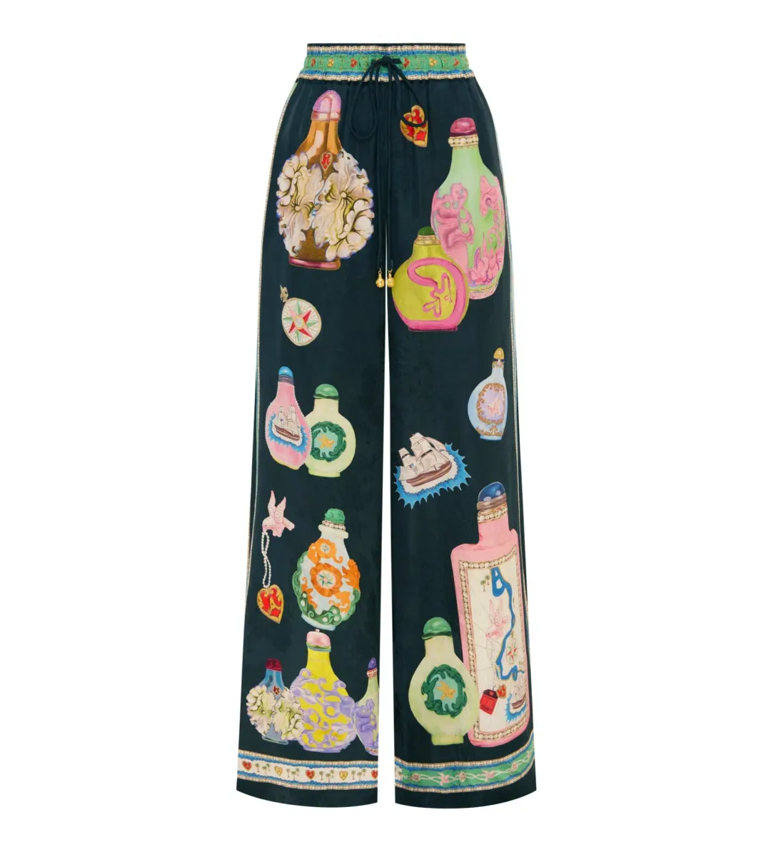 Alemais Royal Shirt and Pant Set Green Size AU 8 for rent on The Volte - main image