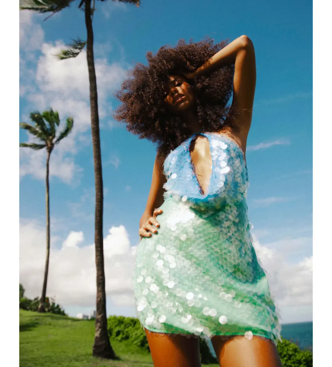 Rat & Boa Kiki Dress in Ombre Sequin Size XS AU 6  for rent on The Volte - main image