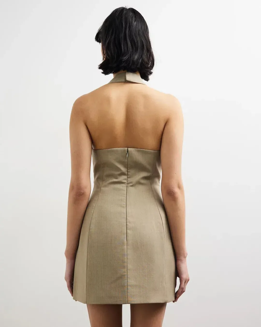 Camilla and Marc Pompidou Mini Dress Olive Marle Size 12 for rent on The Volte - main image