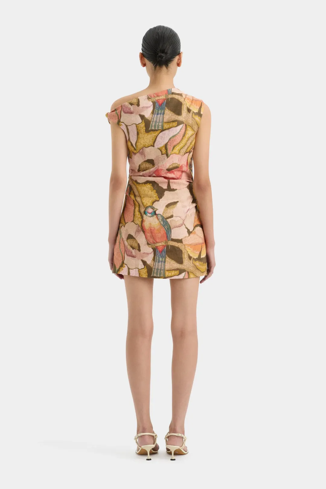 Sir the Label Talulah Knot Mini Dress Sanderling Floral Size 3 / AU 12 for rent on The Volte - main image