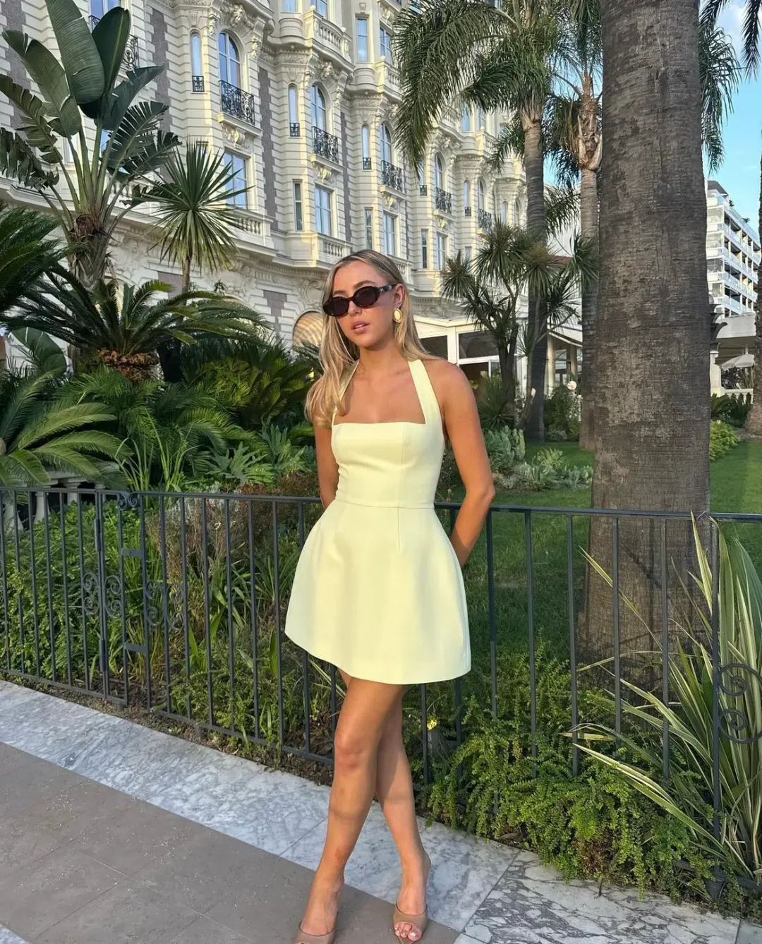 Odd Muse The Ultimate Muse Structured Mini Dress Lime Cream Size S / AU 8 for rent on The Volte - main image