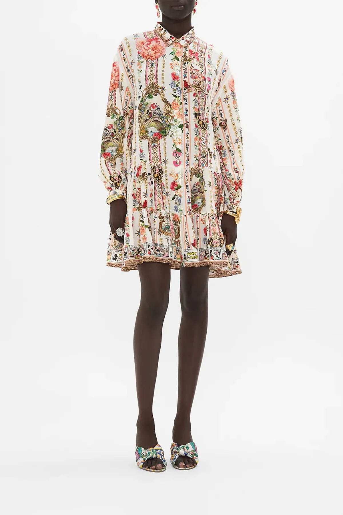 Camilla Tiered Shirt Minnie Dress Minnie Magic Forever Size L / AU 14 - Image 1