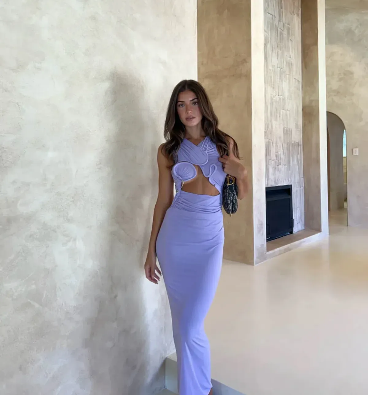 Christopher Esber Venus Tank Maxi Dress Lilac Size 6 - Image 6