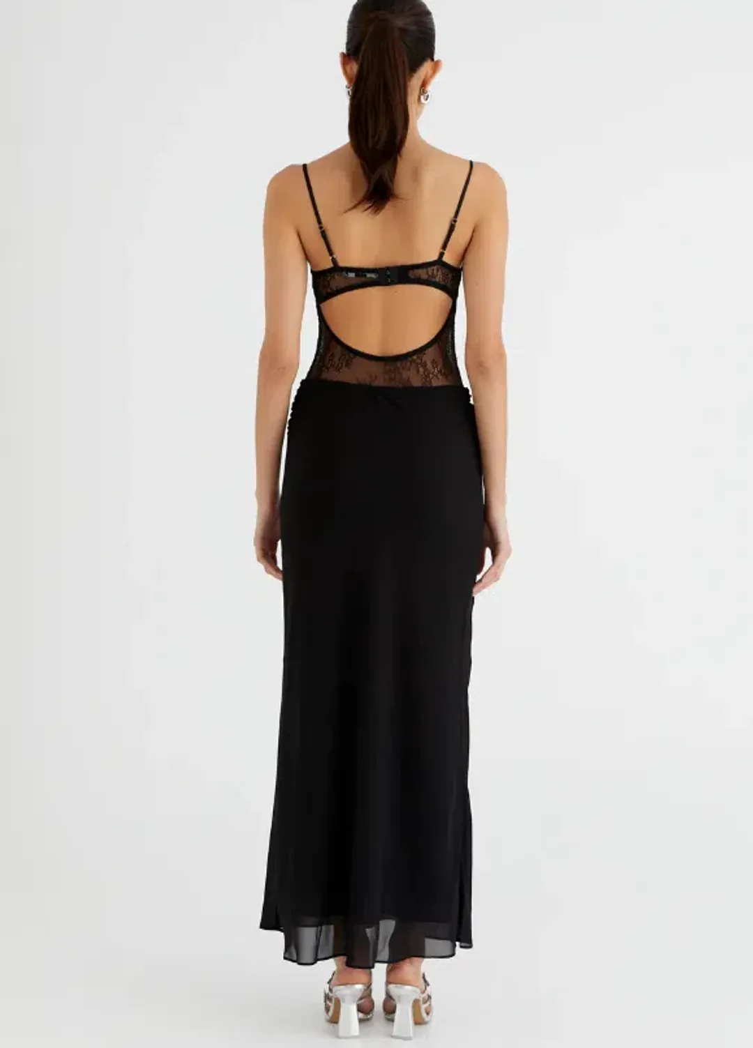 Benni Gabriel Maxi Dress Black Size 6 for rent on The Volte - main image