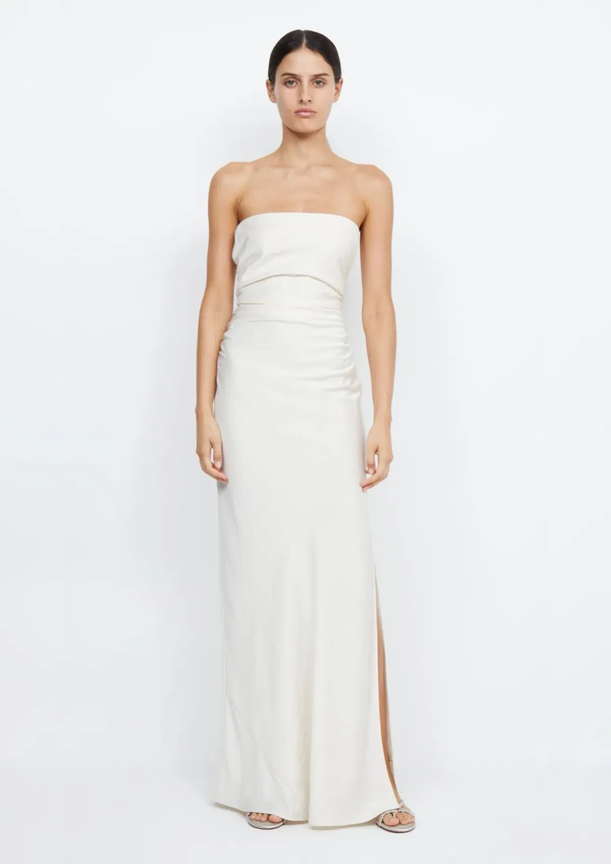 Bec & Bridge Eternity Strapless Maxi Dress Cream Size 10 - Image 1