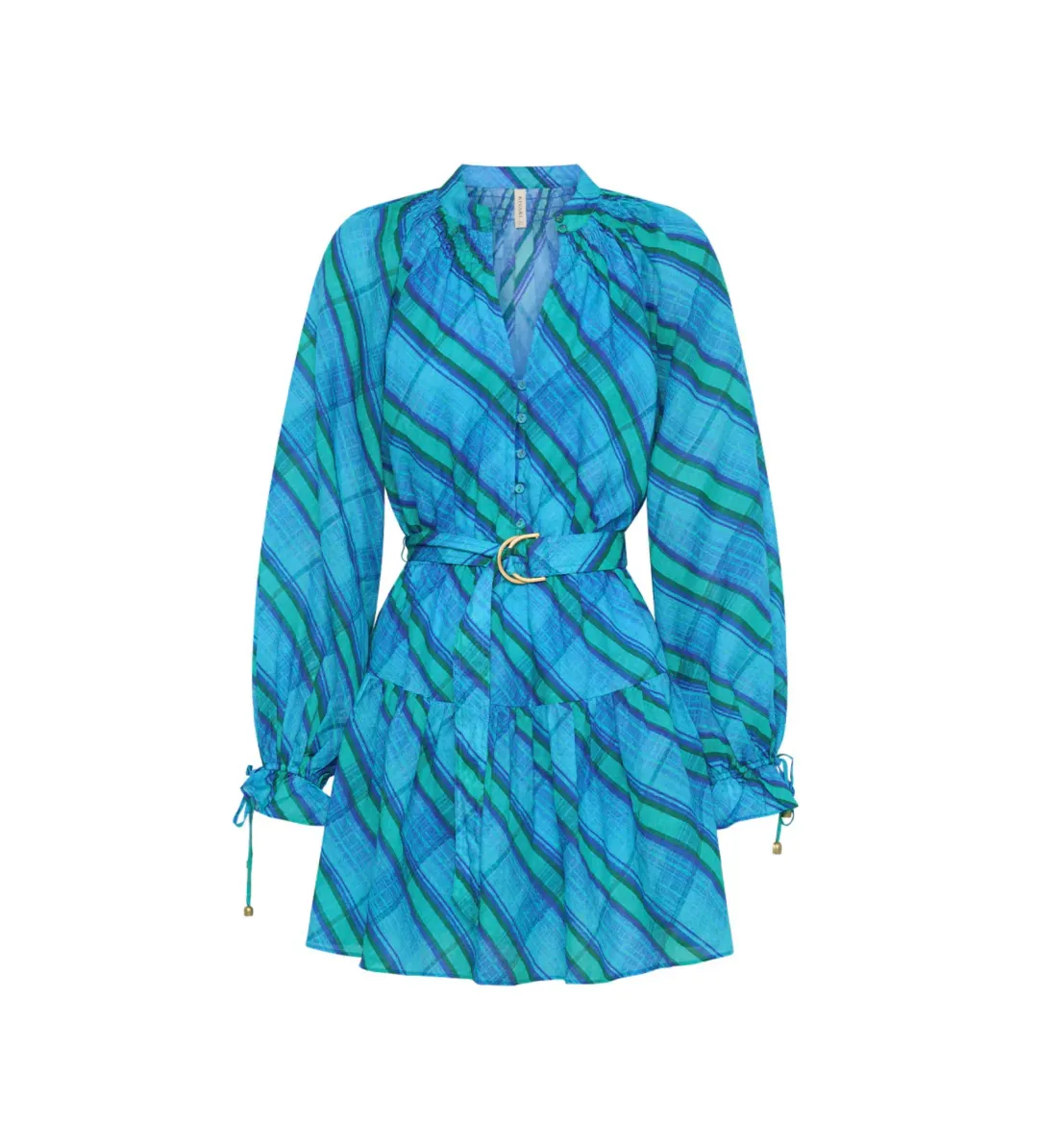 Kivari Oceana Mini Dress Blue Size AU 8 for rent on The Volte - main image