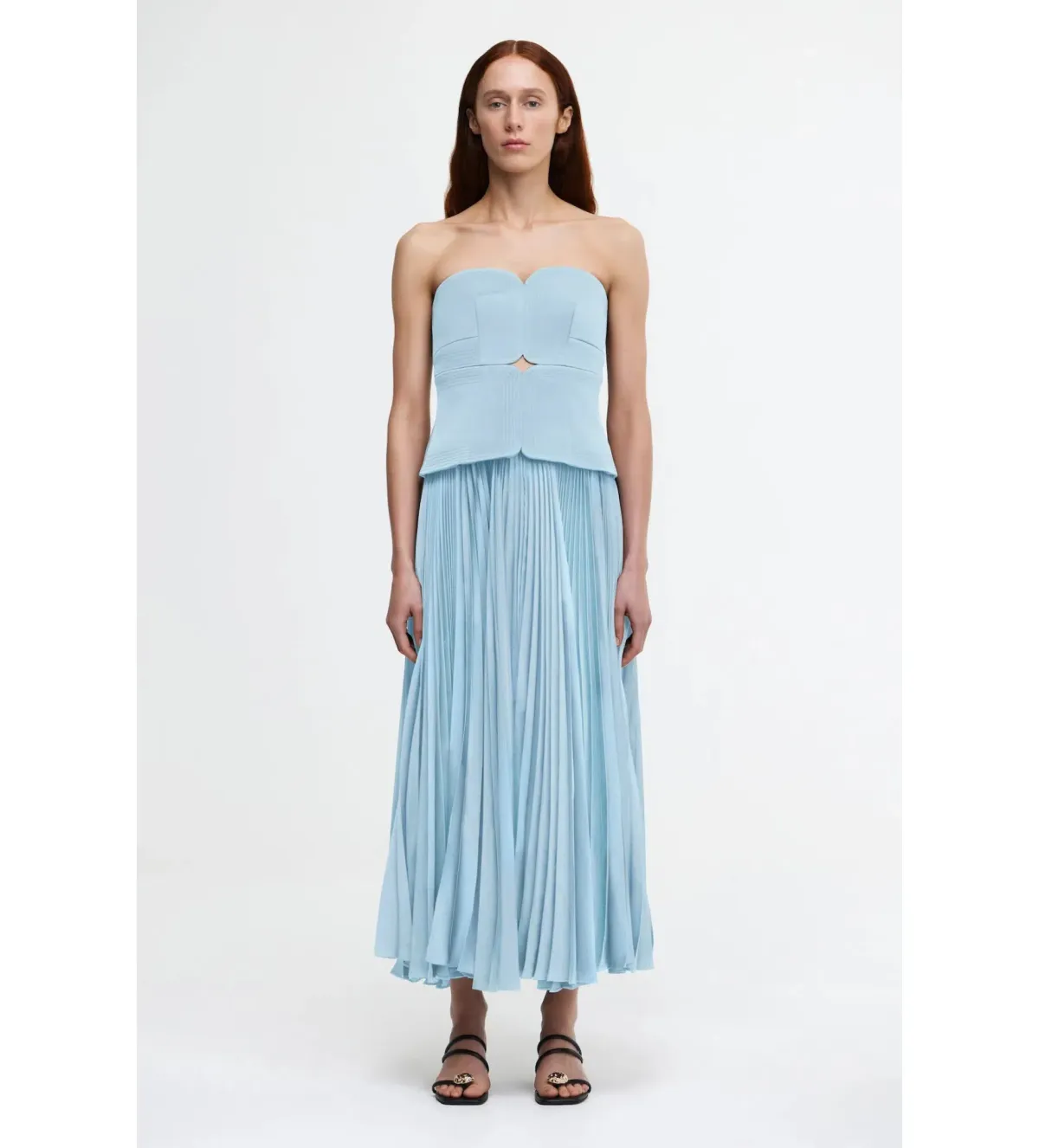 Acler Avonlea Midi Dress in Celeste Blue Size AU 12 for rent on The Volte - main image