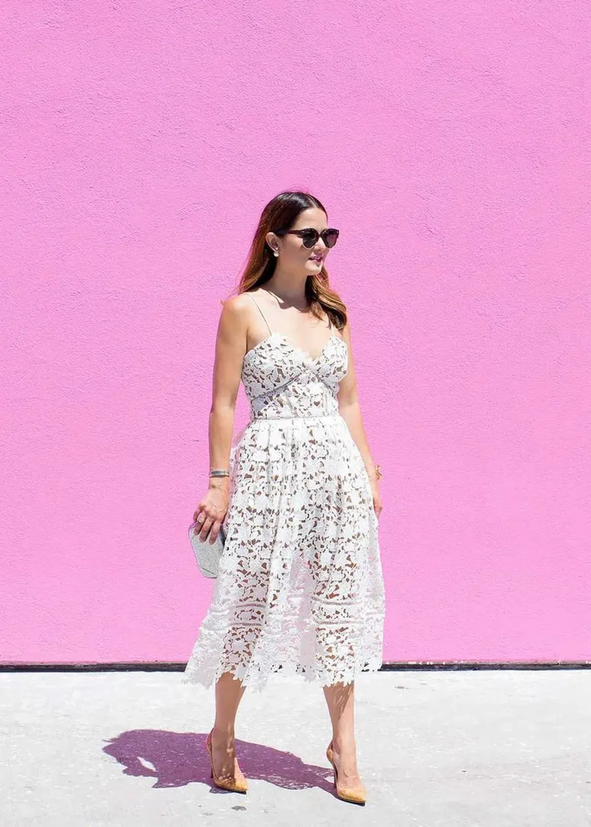 Self-portrait Azalea Guipure Lace Dress White Size AU 8 - Image 8