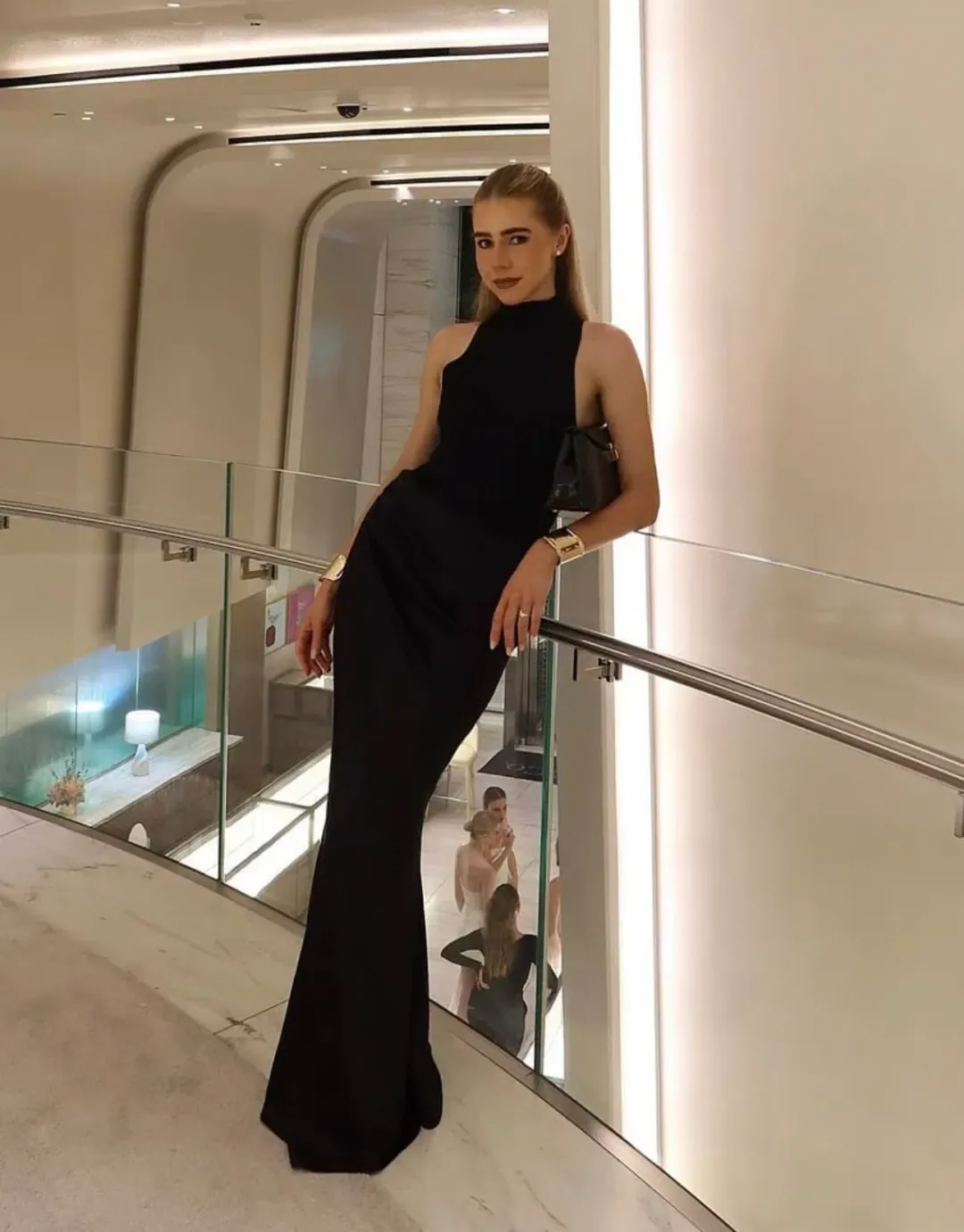 Henne Soraia Dress Black Size AU 8 for rent on The Volte - main image