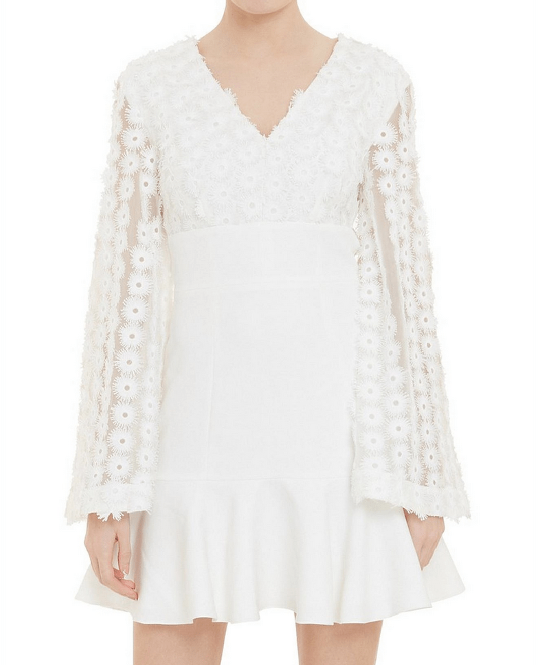 Keepsake Cross Your Mind Long Sleeve Mini Dress Size Medium for rent on The Volte - main image