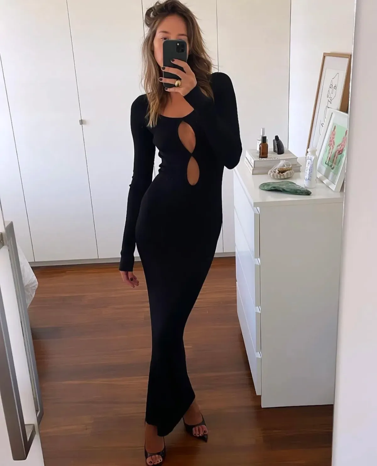 Sir the Label Petit Palace Midi Dress Black Size 1 / AU 8 - Image 5