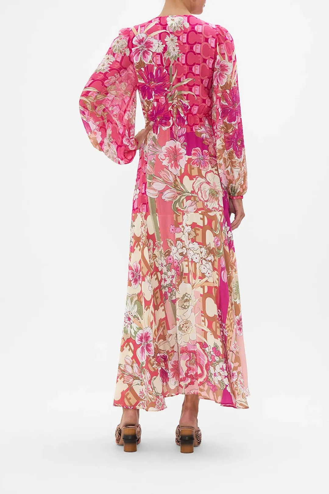 Camilla Wrap Tie Dress with Blouson Sleeve A Girl Named Florence Size M / AU 12 for rent on The Volte - main image