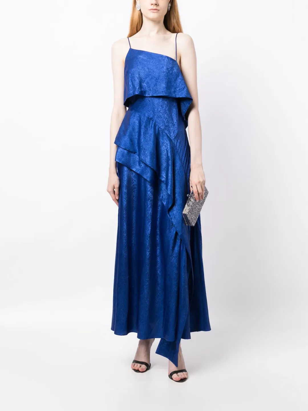 Acler Harley Midi Dress Regal Blue Size 10 for rent on The Volte - main image