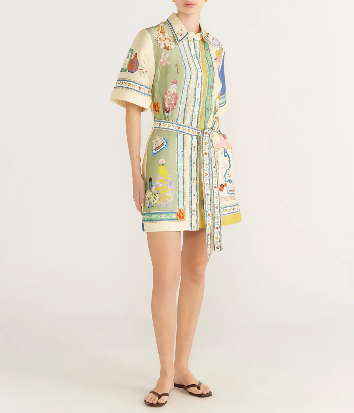 Alemais Elixir Mini Dress Multi Size 8 - Image 1