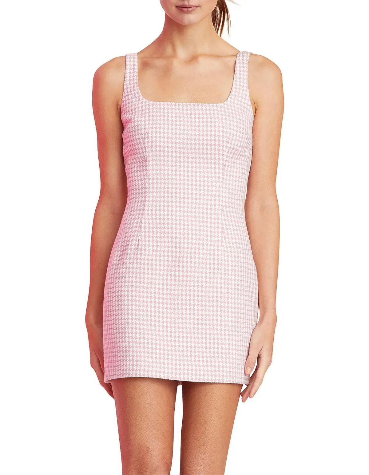 Bec & Bridge Check You Later Mini Dress Pink Size 10 - Image 2