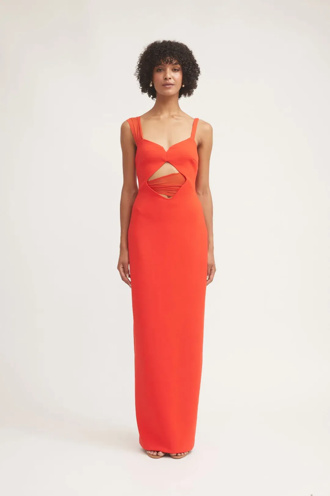 Tojha Madeleine Dress Flame Red Size 6 for rent on The Volte - main image