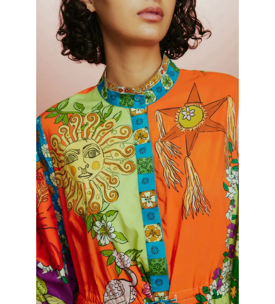 Alémais Tiger Shirtdress Multi Size 12 for rent on The Volte - main image