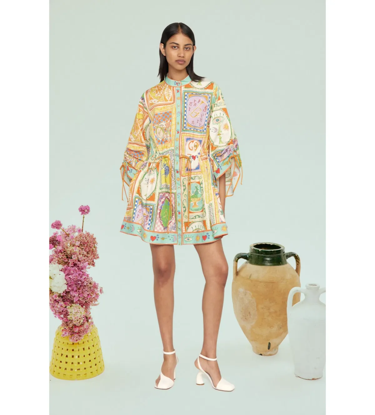 Alemais Holiday Go-to Mini Dress Multi Size 12 - Image 1