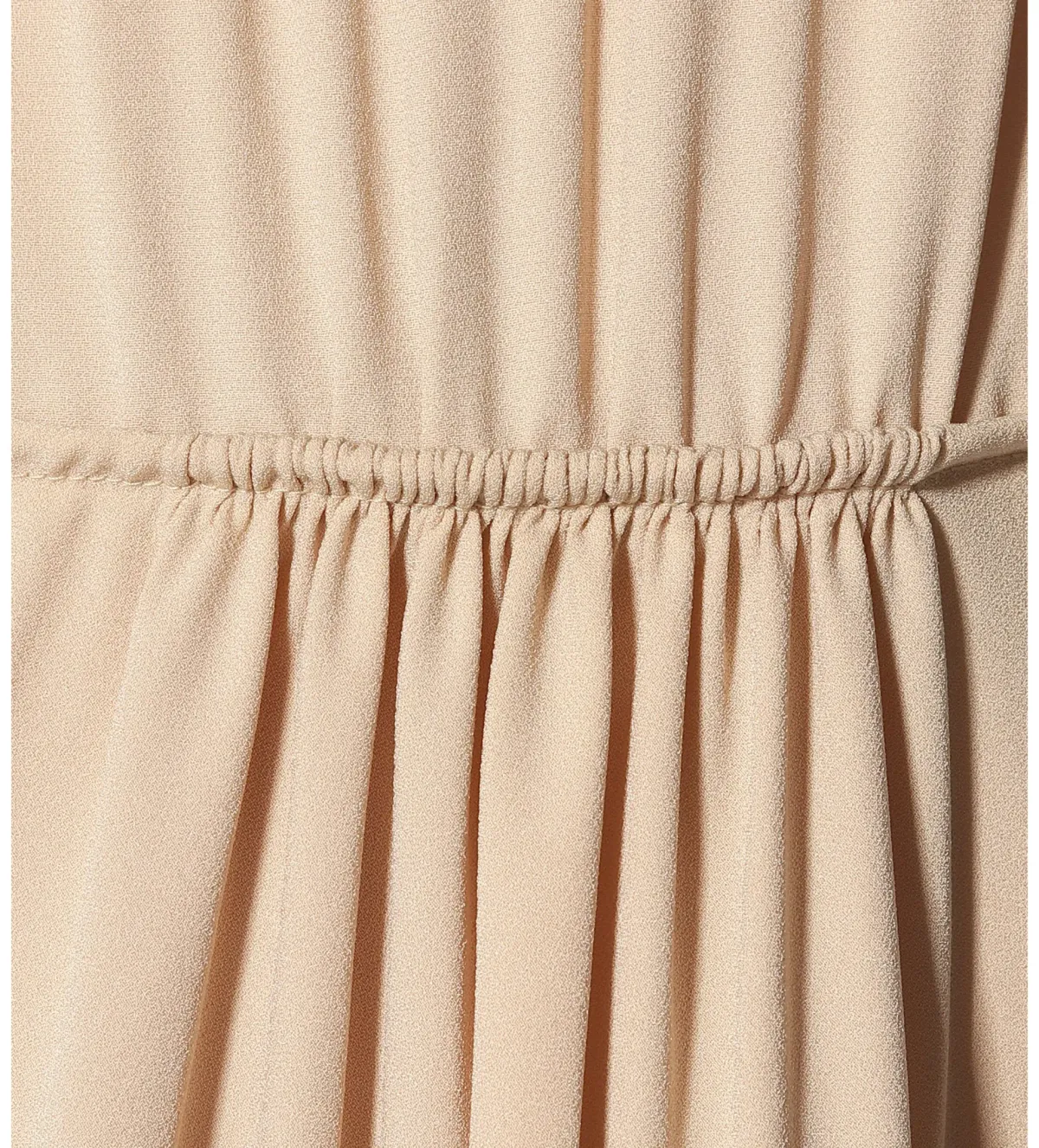 Chloe Crêpe Mini Dress in Beige Size AU 8 - Image 3