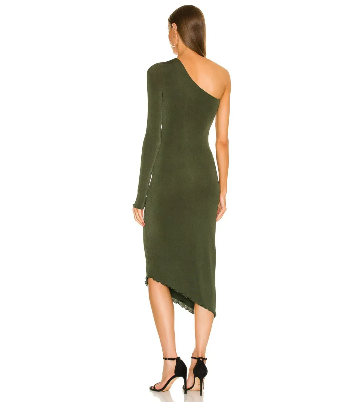 Lovers + Friends Sienne Midi Dress Green Size AU 10 - Image 3