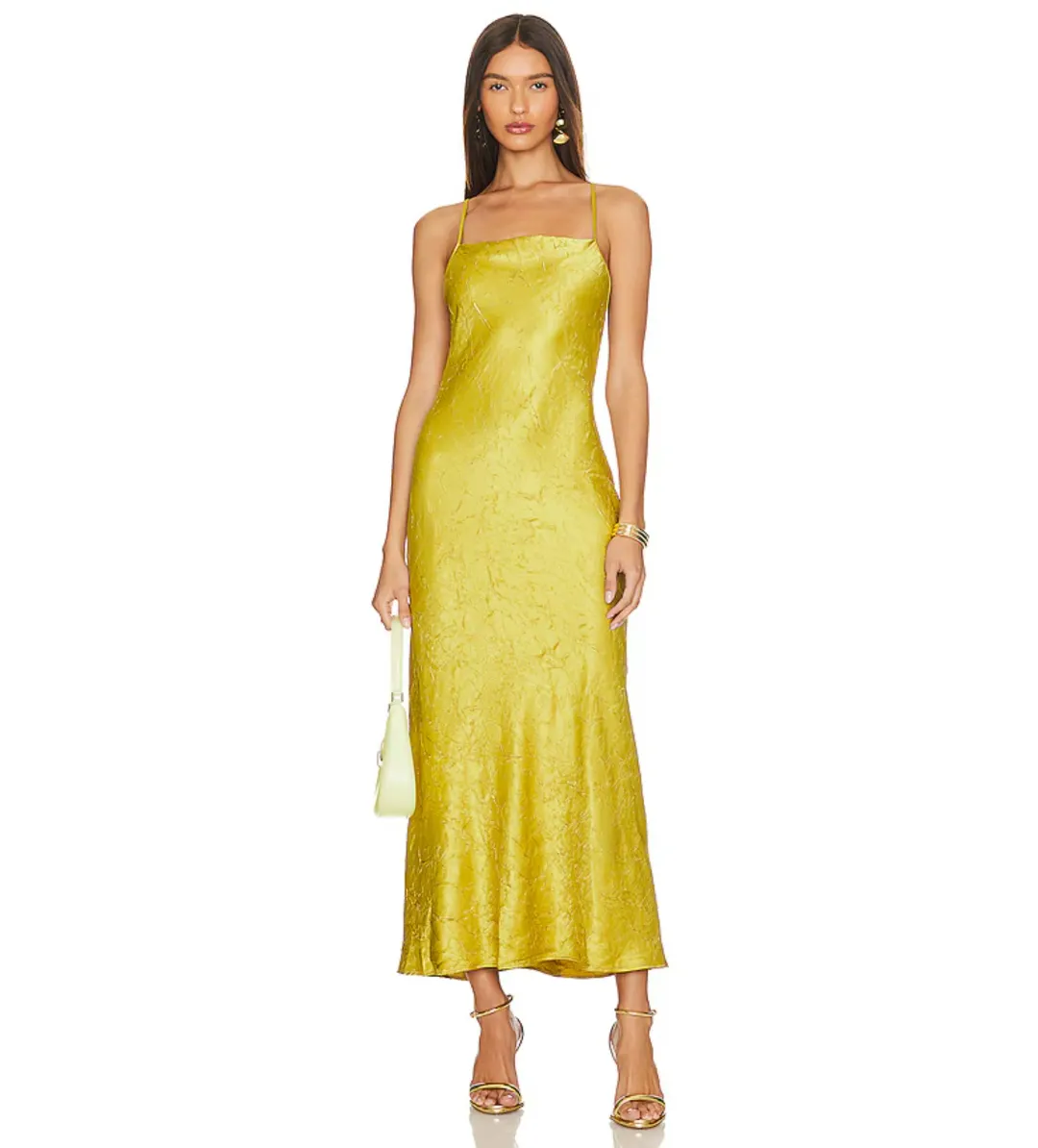Bec & Bridge Carolina Maxi Dress Olive Oil Size AU 8 for rent on The Volte - main image