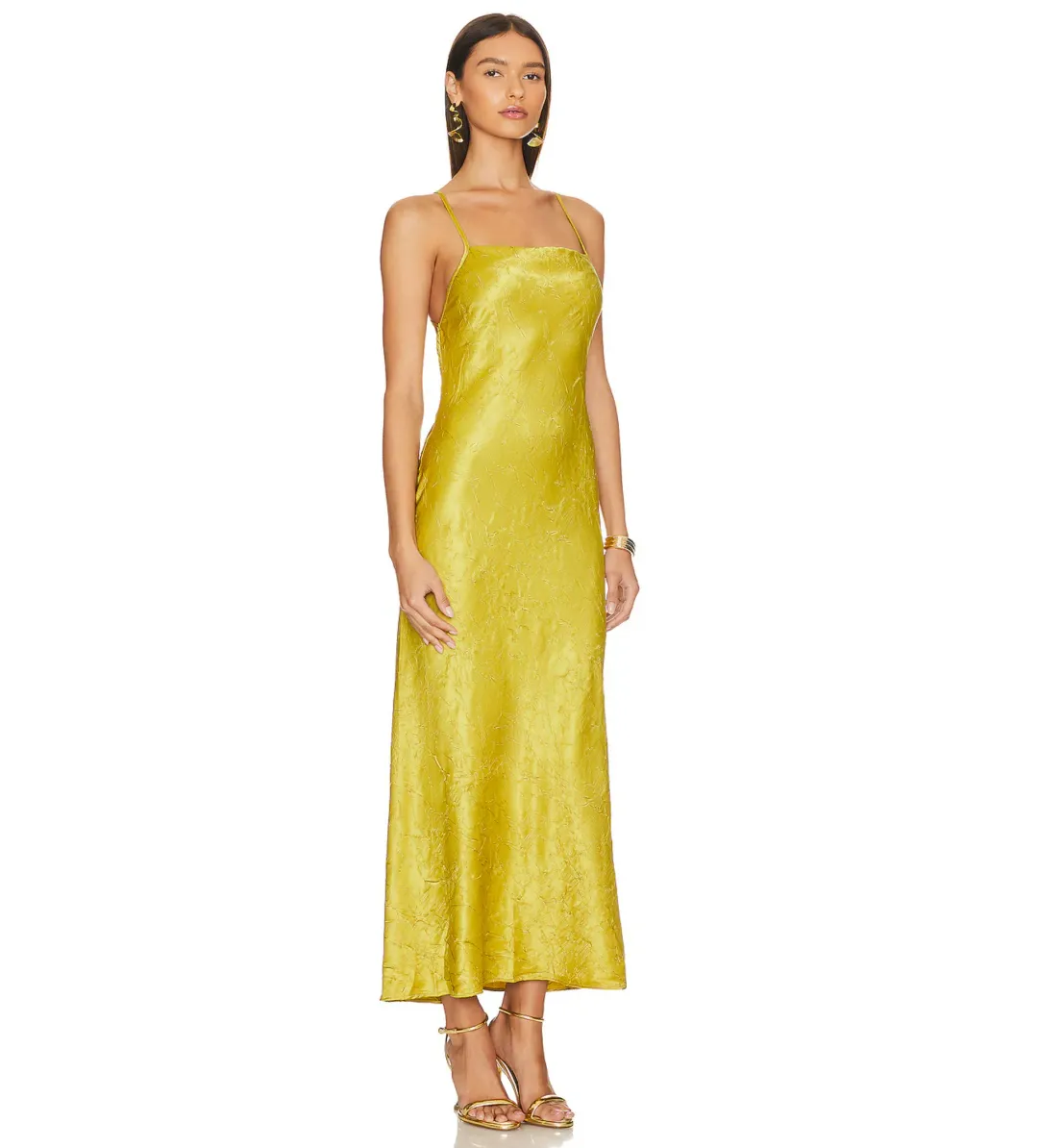 Bec & Bridge Carolina Maxi Dress Olive Oil Size AU 8 for rent on The Volte - main image