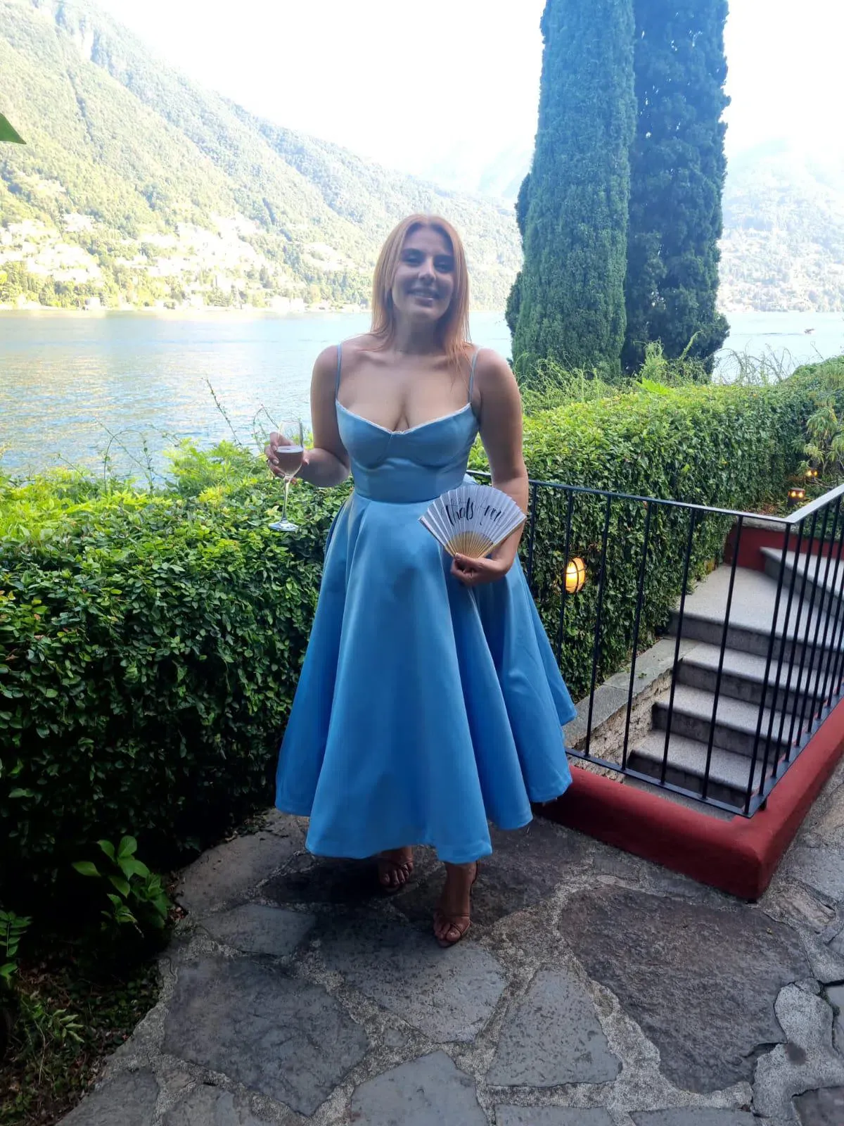 House of CB Mademoiselle Tulle Midi Dress Cinderella Blue Size M / AU 10 - Image 5