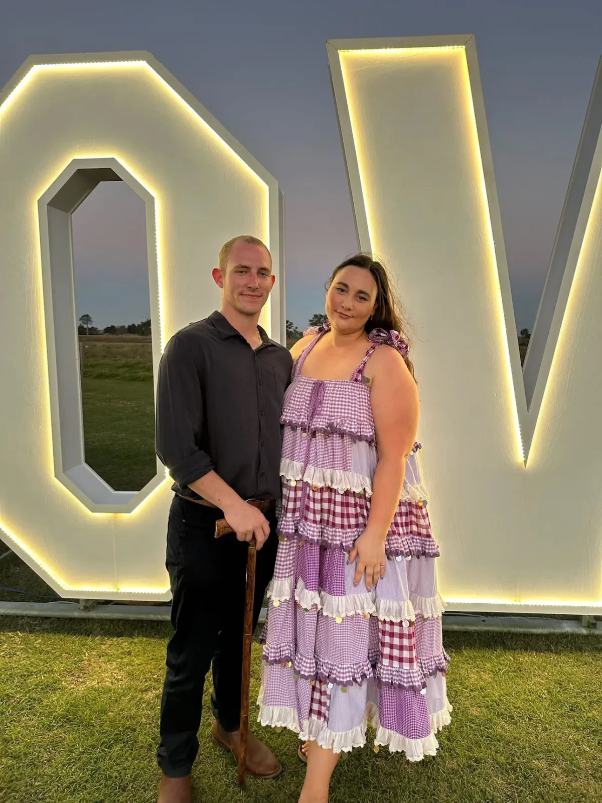 Innika Choo Ric Rac Patchwork Sequin Maxi Dress Purple One Size - Image 7